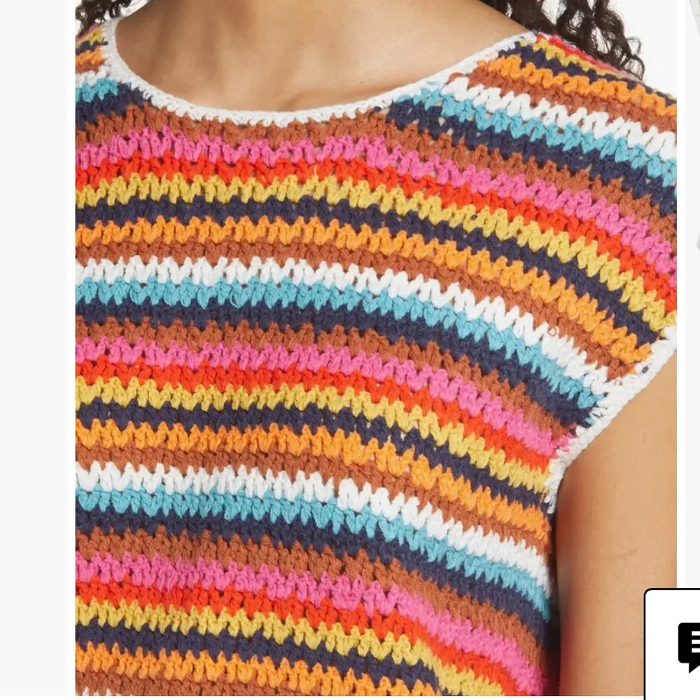 Marine Layer NWT Colorful Striped Knit Sleeveless Top - Size XL - Picture 2 of 7